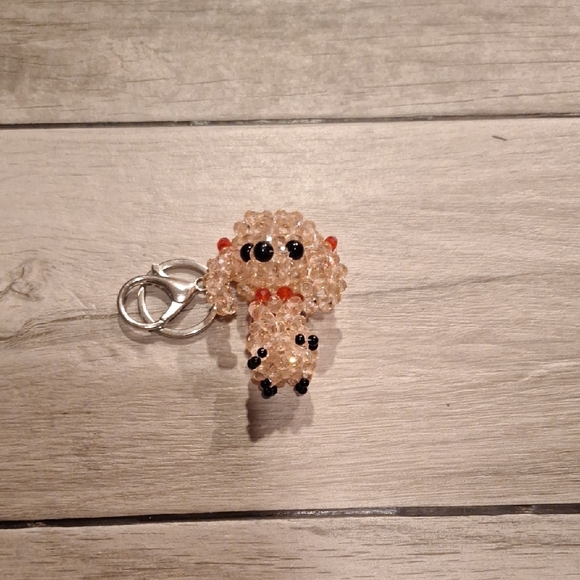 🍬Beaded Dog Keychain🐠 - Picture 1 of 1
